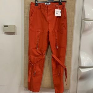 Nwt AMBUSH bondage multi zipper and strap buckle pants